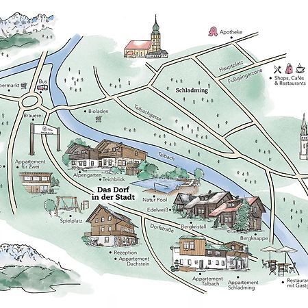 Das Dorf In Der Stadt Schladming Extérieur photo