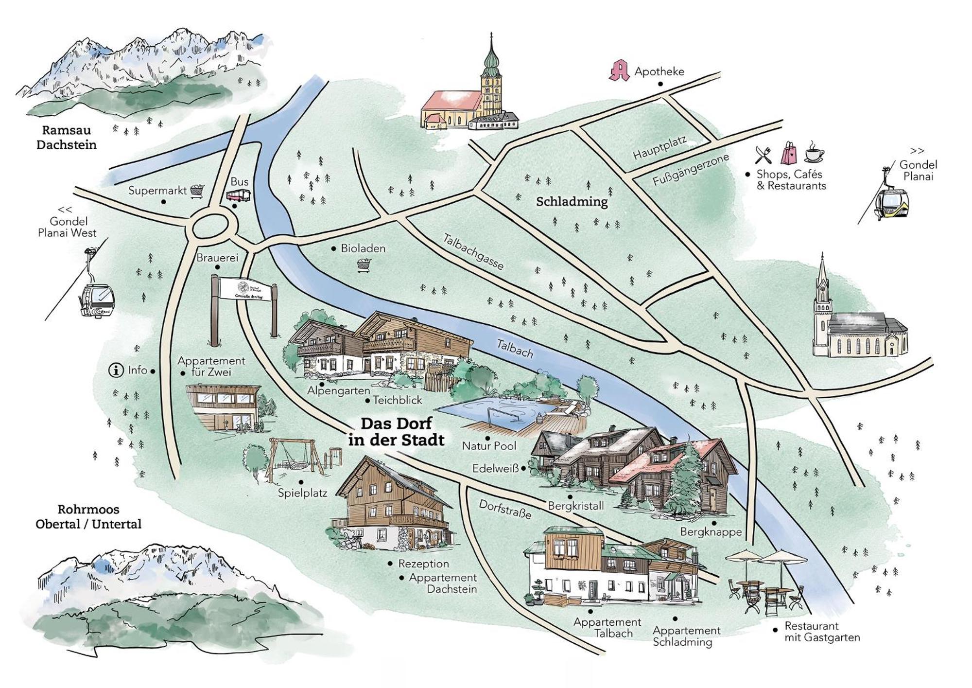 Das Dorf In Der Stadt Schladming Extérieur photo